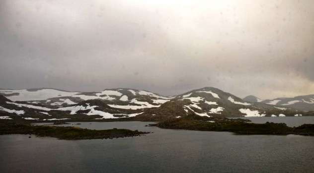 Осенний пейзаж в горной части Норвегии