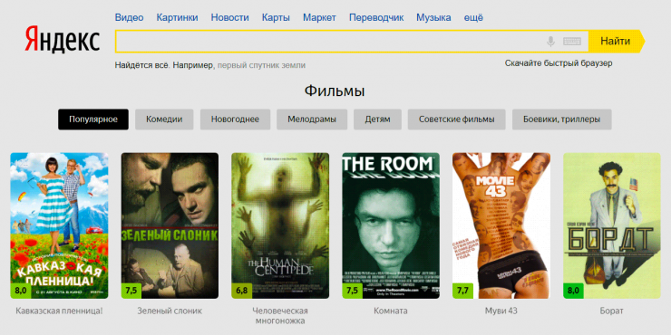 Какие фильмы посмотреть на главной «Яндекса» — 17 вариантов